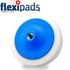 White Compounding Sponge 5/8unc Blue Backing